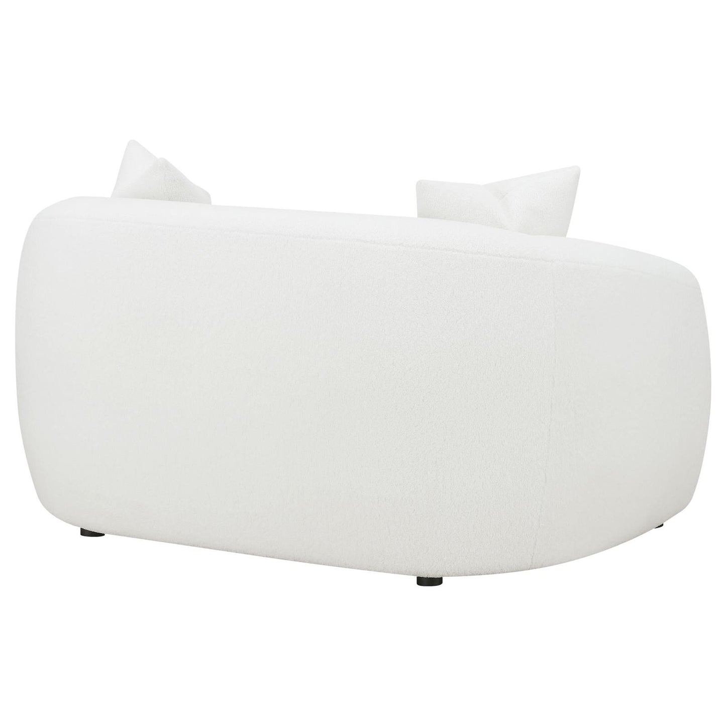 Isabella Upholstered Tight Back Loveseat White - 509872 - Luna Furniture - Dallas Store