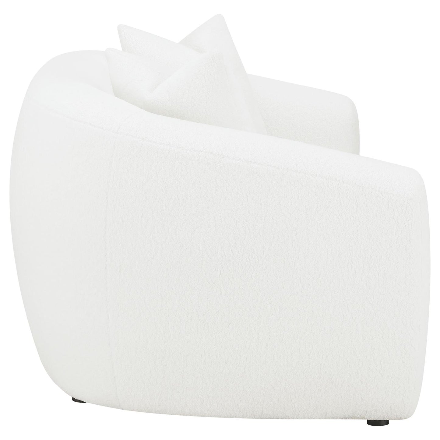 Isabella Upholstered Tight Back Loveseat White - 509872 - Luna Furniture - Dallas Store