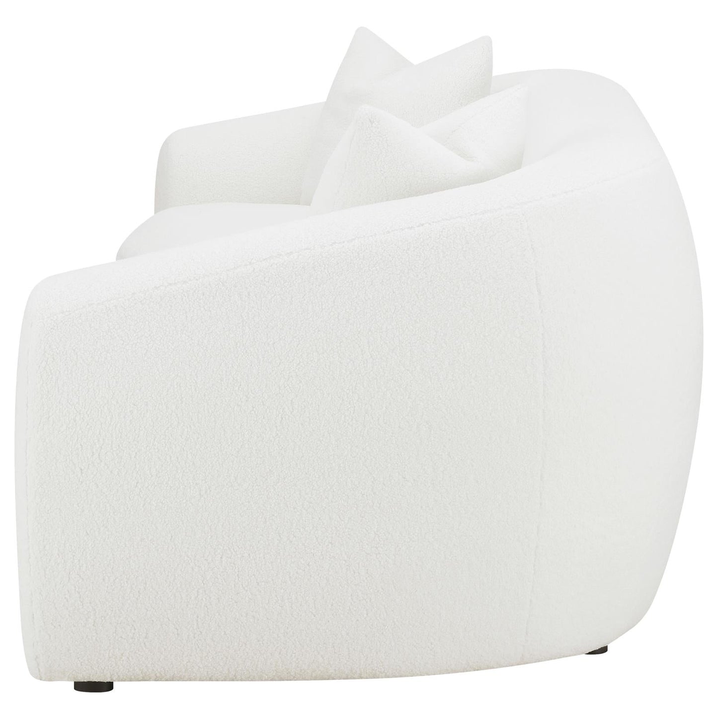 Isabella Upholstered Tight Back Sofa White - 509871 - Luna Furniture - Dallas Store