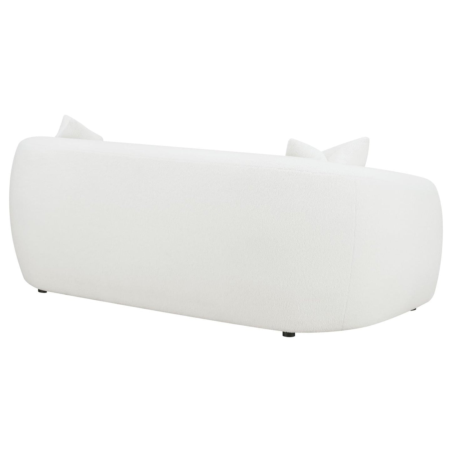 Isabella Upholstered Tight Back Sofa White - 509871 - Luna Furniture - Dallas Store