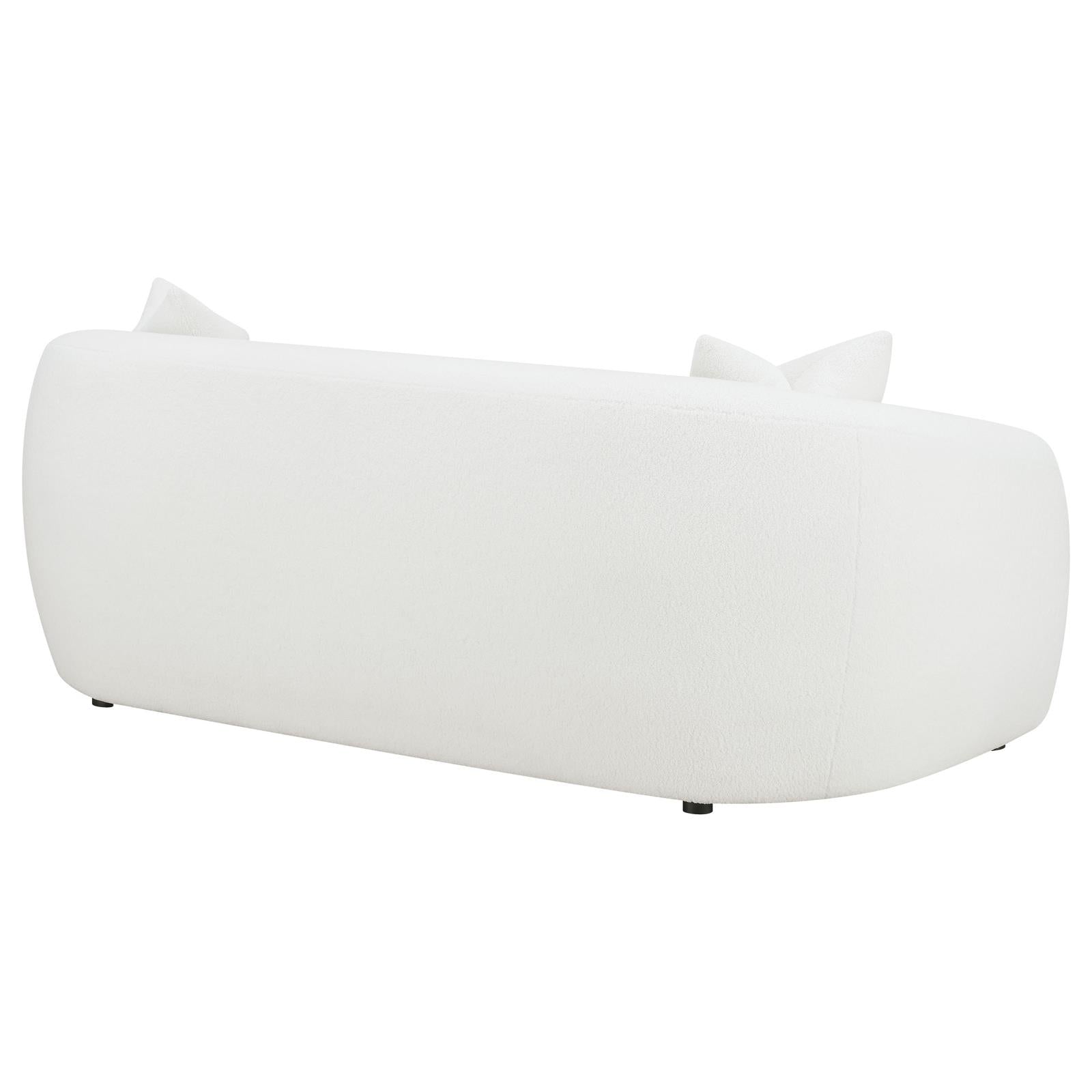 Isabella Upholstered Tight Back Sofa White - 509871 - Luna Furniture - Dallas Store