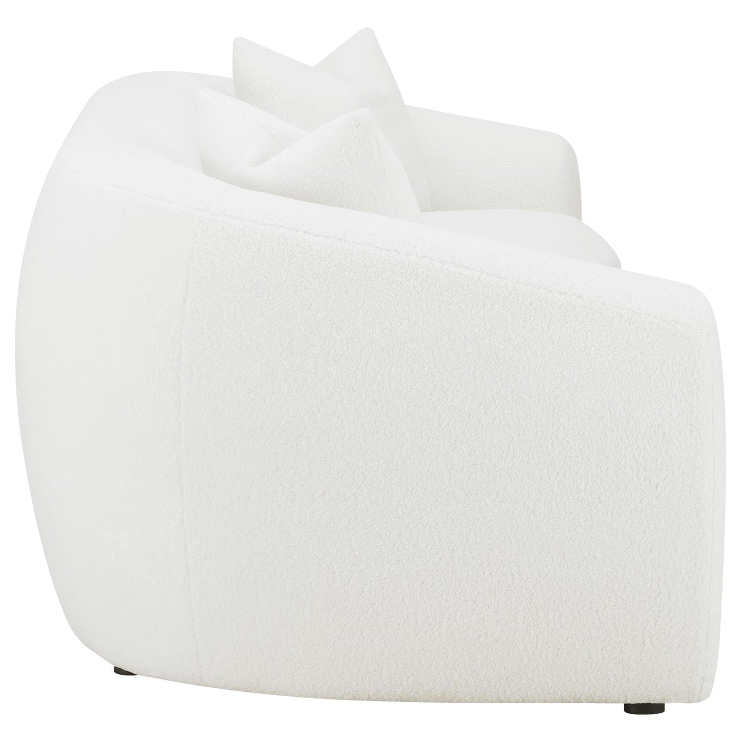 Isabella Upholstered Tight Back Sofa White - 509871 - Luna Furniture - Dallas Store