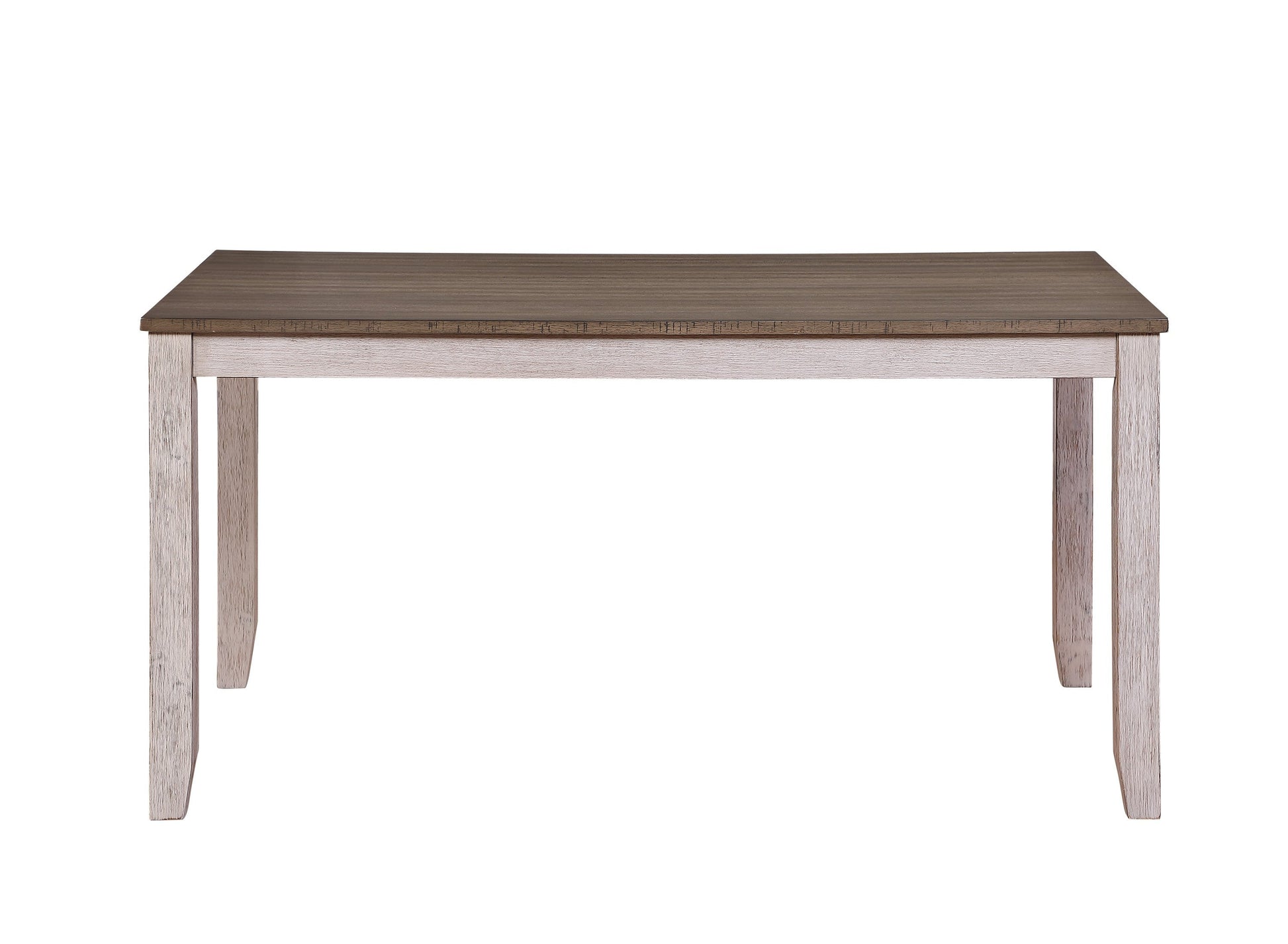Ithaca Grayish White/Brown Dining Table - 5769W-60 - Luna Furniture - Dallas Store