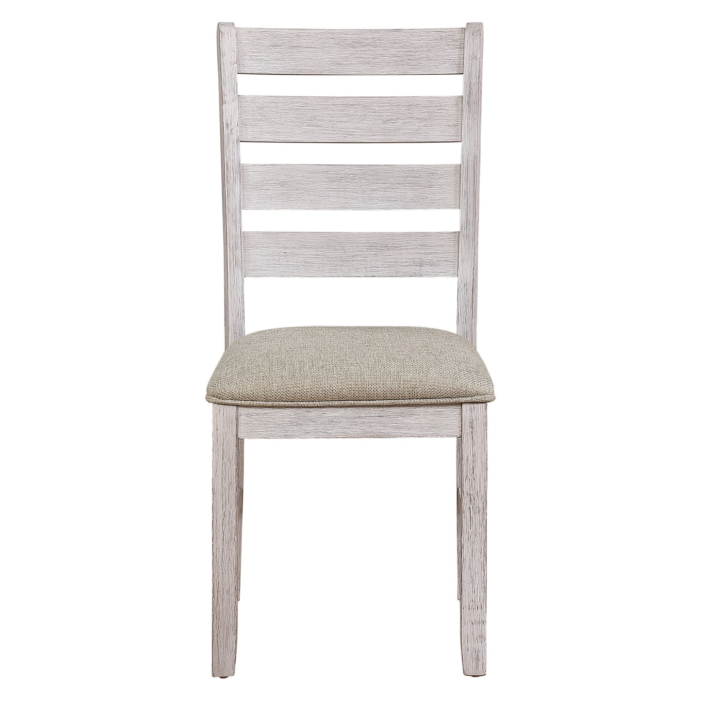 Ithaca Grayish White/Brown Side Chair, Set of 2 - 5769WS - Luna Furniture - Dallas Store