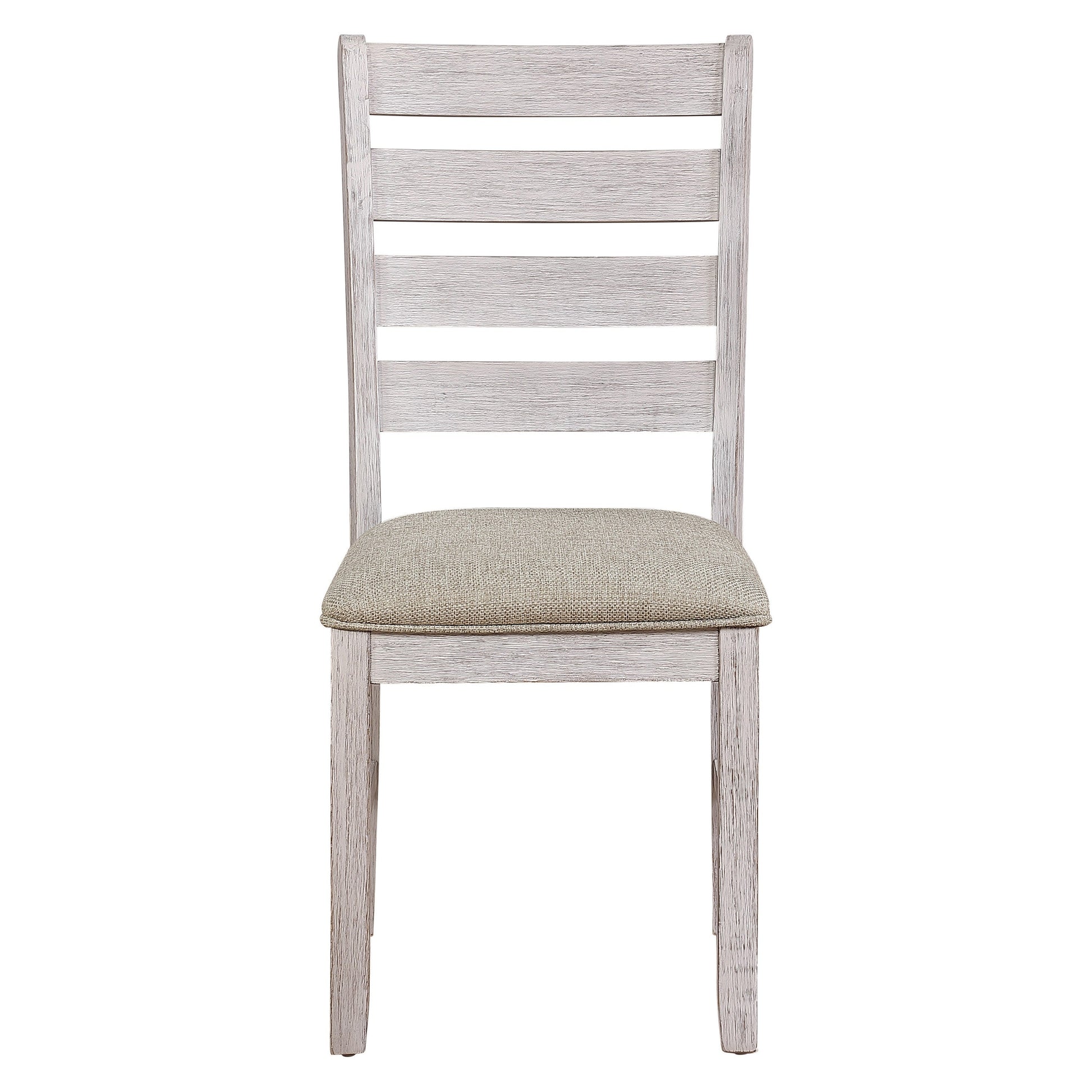 Ithaca Grayish White/Brown Side Chair, Set of 2 - 5769WS - Luna Furniture - Dallas Store