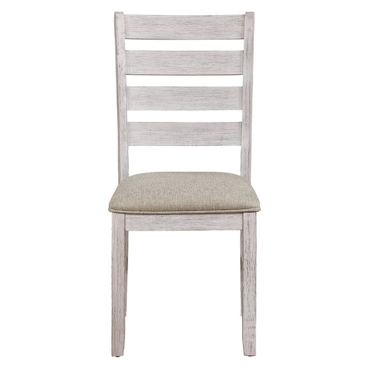 Ithaca Grayish White/Brown Side Chair, Set of 2 - 5769WS - Luna Furniture - Dallas Store