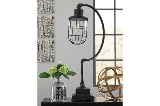 Jae Antique Black Desk Lamp - L734232 - Luna Furniture - Dallas Store