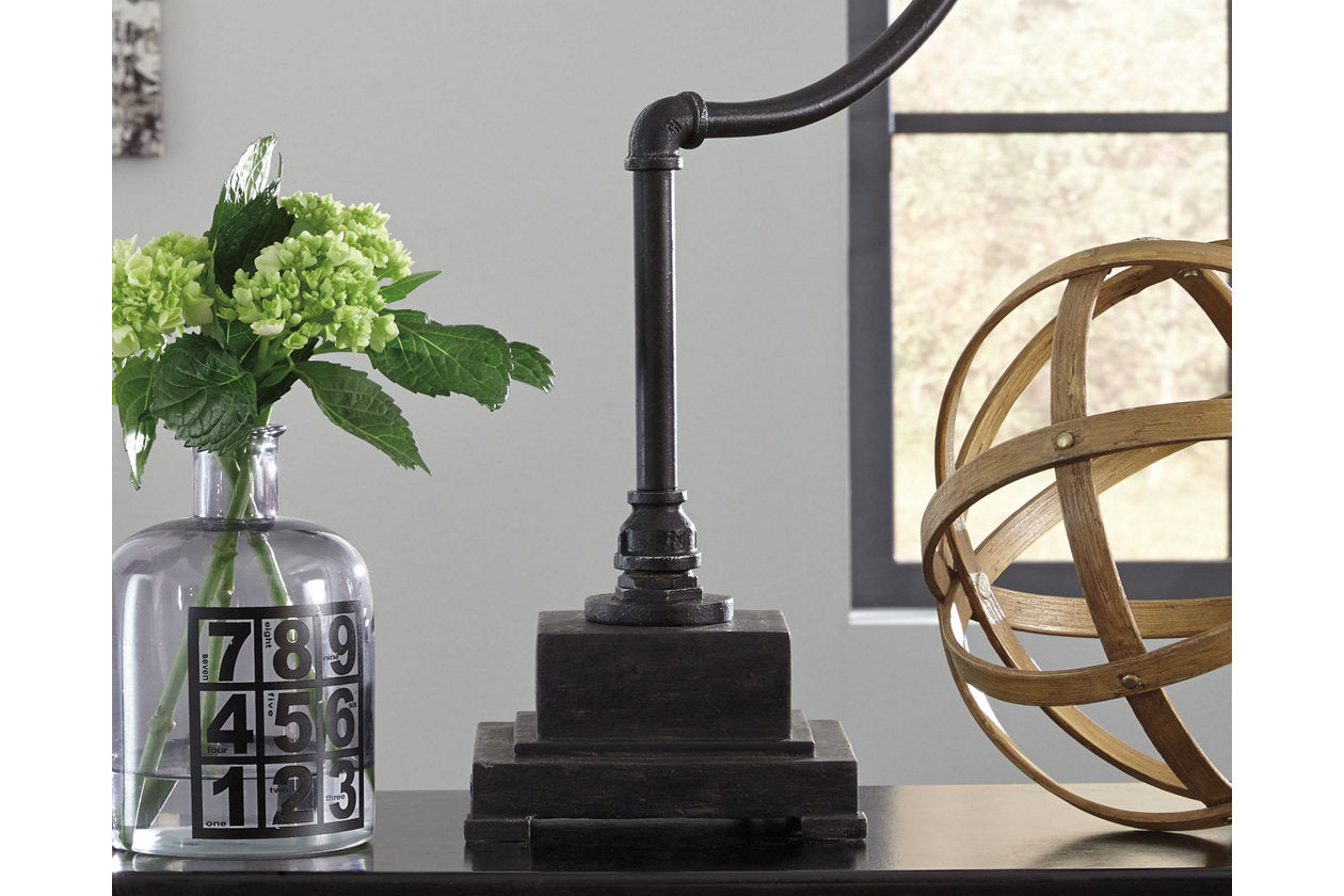 Jae Antique Black Desk Lamp - L734232 - Luna Furniture - Dallas Store