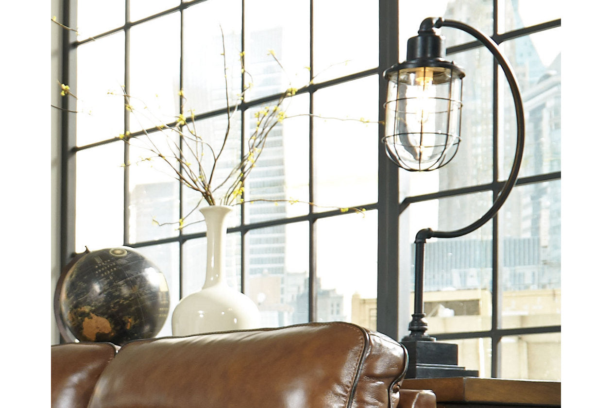 Jae Antique Black Desk Lamp - L734232 - Luna Furniture - Dallas Store