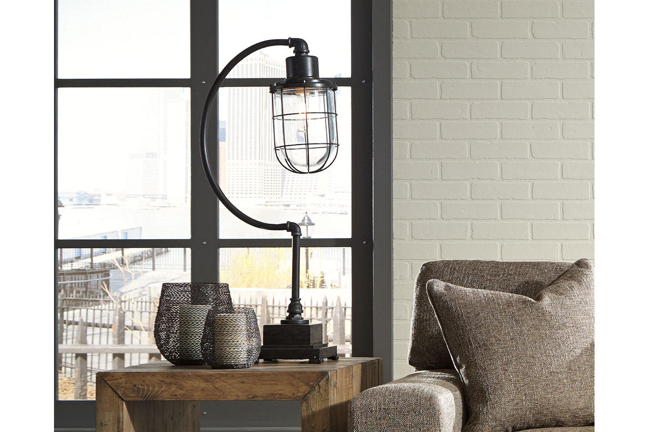 Jae Antique Black Desk Lamp - L734232 - Luna Furniture - Dallas Store