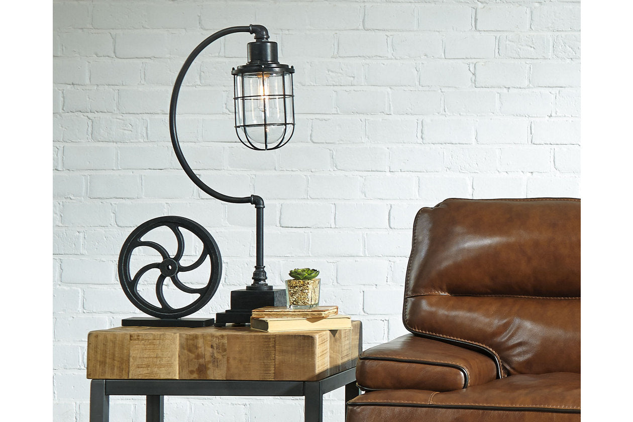 Jae Antique Black Desk Lamp - L734232 - Luna Furniture - Dallas Store