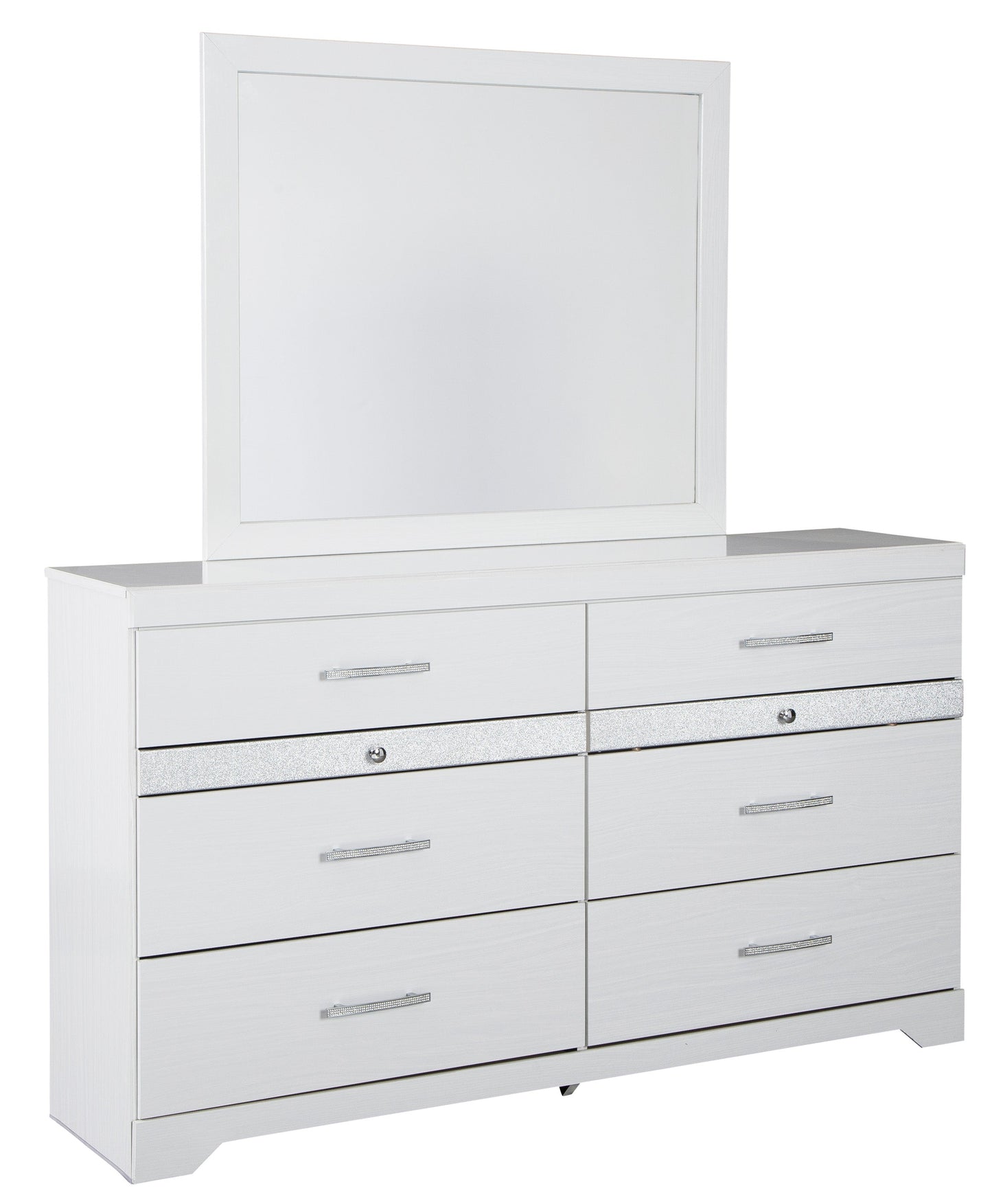 Jallory White Mirror (Mirror Only) - B302-36 - Luna Furniture - Dallas Store