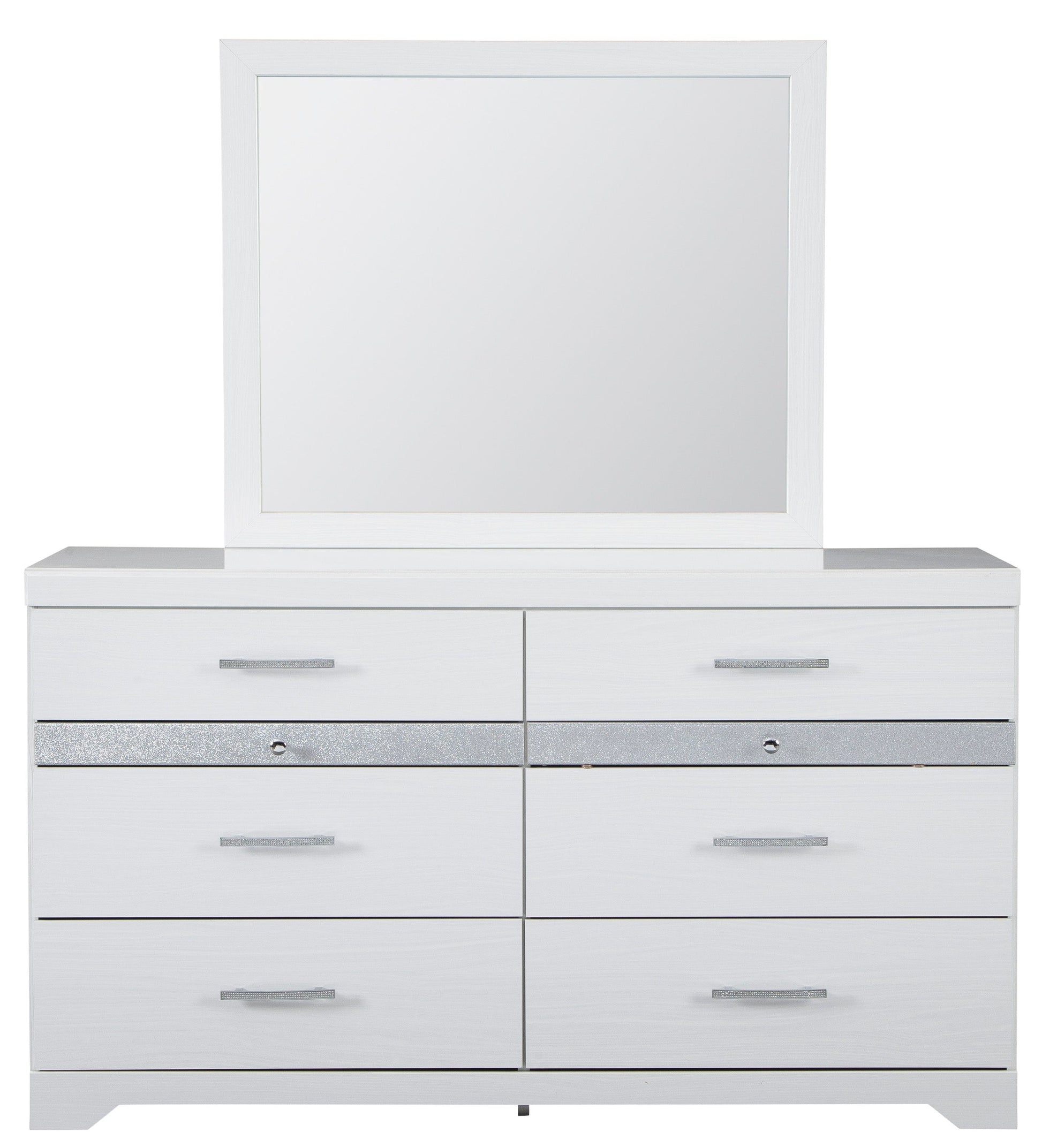 Jallory White Mirror (Mirror Only) - B302-36 - Luna Furniture - Dallas Store