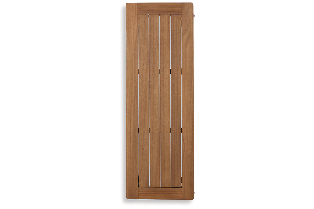Janiyah Light Brown Outdoor Dining Bench - P407-600 - Luna Furniture - Dallas Store