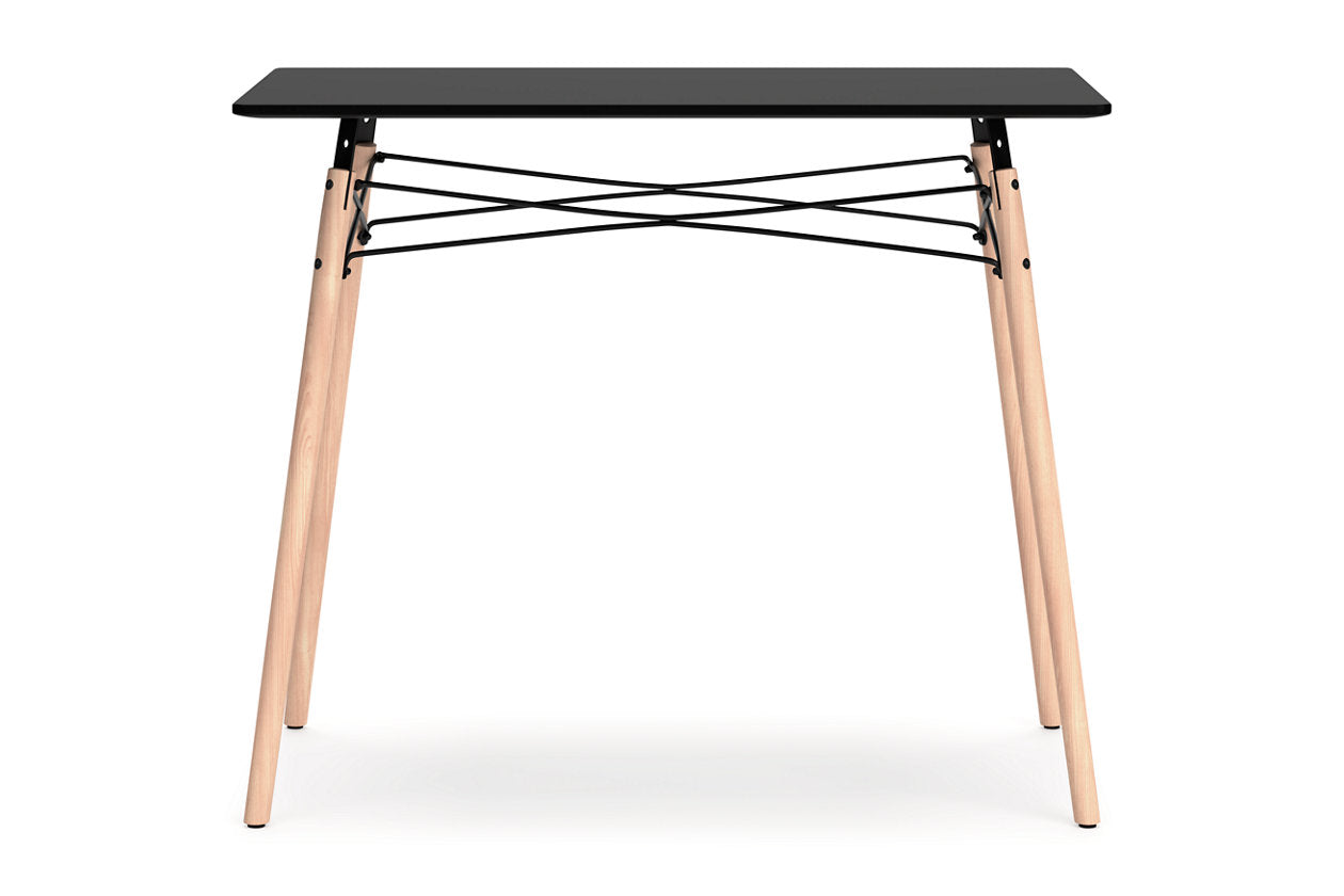 Jaspeni Black/Natural Home Office Desk - H020-10 - Luna Furniture - Dallas Store