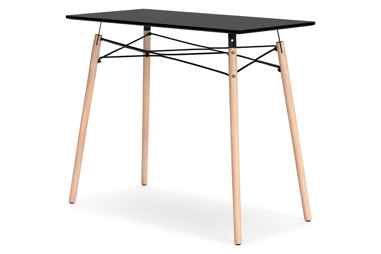 Jaspeni Black/Natural Home Office Desk - H020-10 - Luna Furniture - Dallas Store