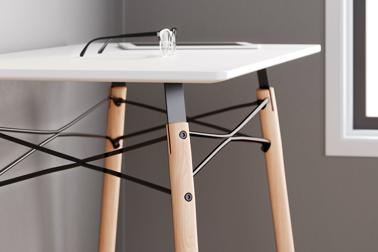 Jaspeni White/Natural Home Office Desk - H020-110 - Luna Furniture - Dallas Store