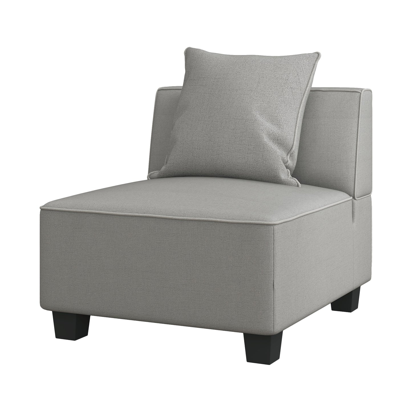 Jayilin Gray 4-Piece Modular Sectional - SET | 9357GY-CR(2) | 9357GY-AC(2) | 9357GY-CR(2) | 9357GY-4 - Luna Furniture - Dallas Store