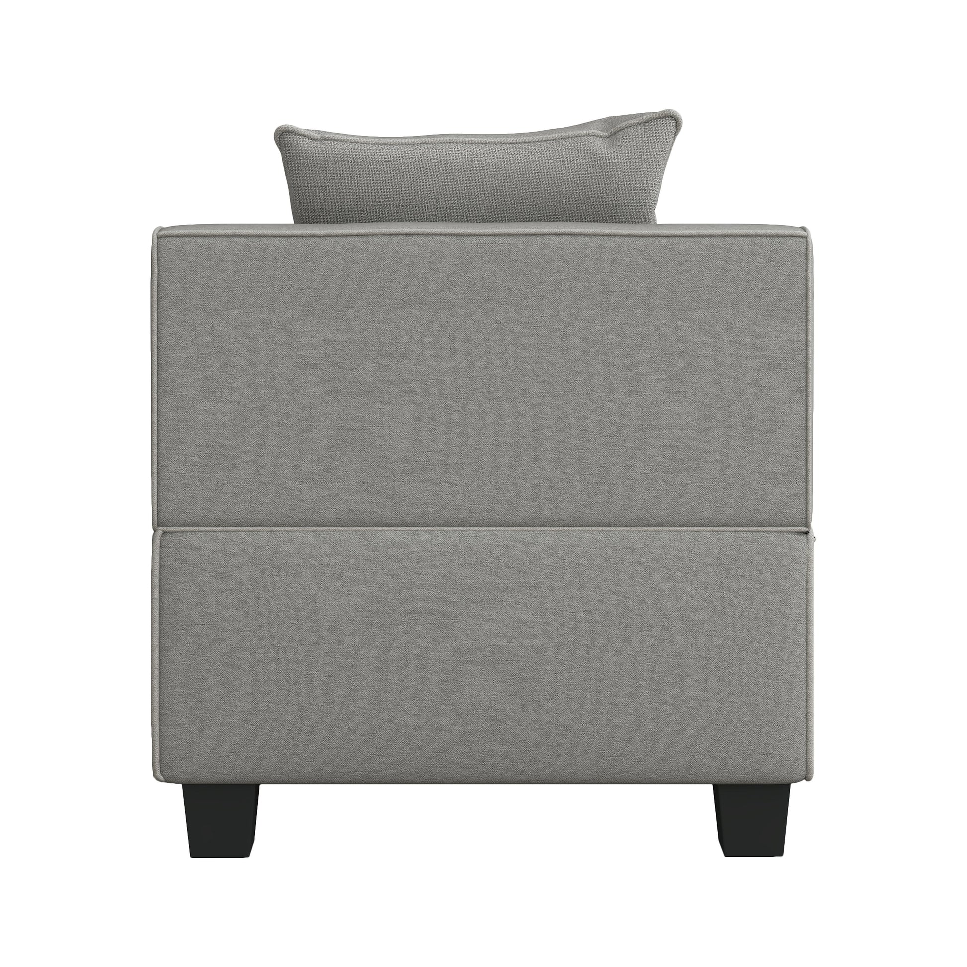 Jayilin Gray 5-Piece Modular Sectional - SET | 9357GY-AC(2) | 9357GY-CR(3) | 9357GY-4 - Luna Furniture - Dallas Store