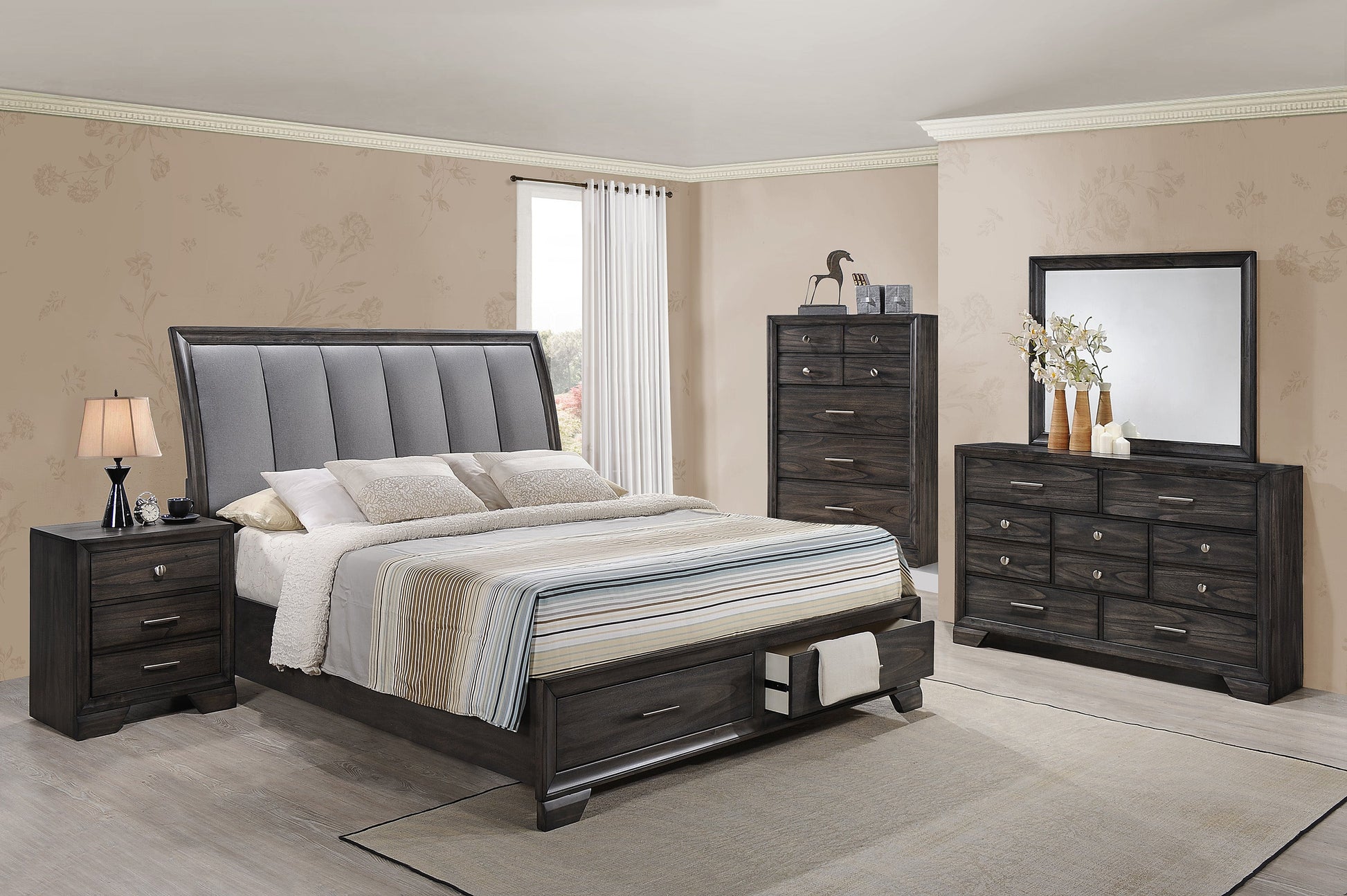 Jaymes Gray Nightstand - B6580-2N - Luna Furniture - Dallas Store