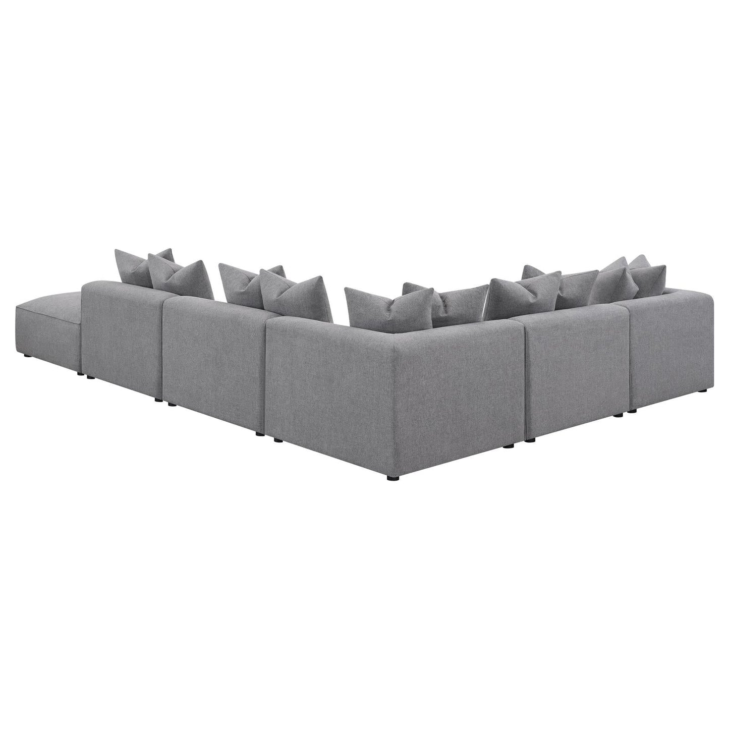 Jennifer 6-Piece Tight Seat Modular Sectional Gray - 551594-SET - Luna Furniture - Dallas Store