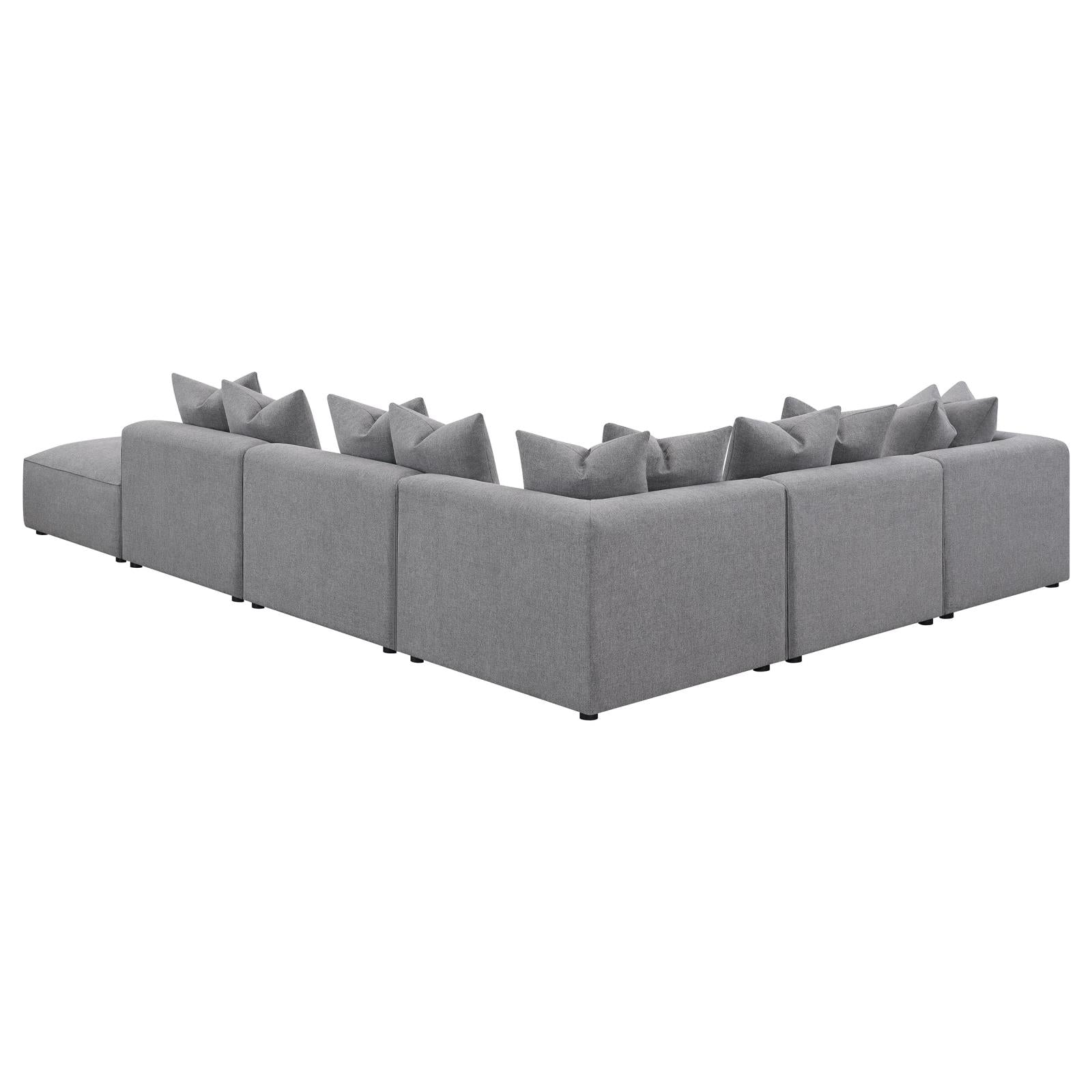 Jennifer 6-Piece Tight Seat Modular Sectional Gray - 551594-SET - Luna Furniture - Dallas Store