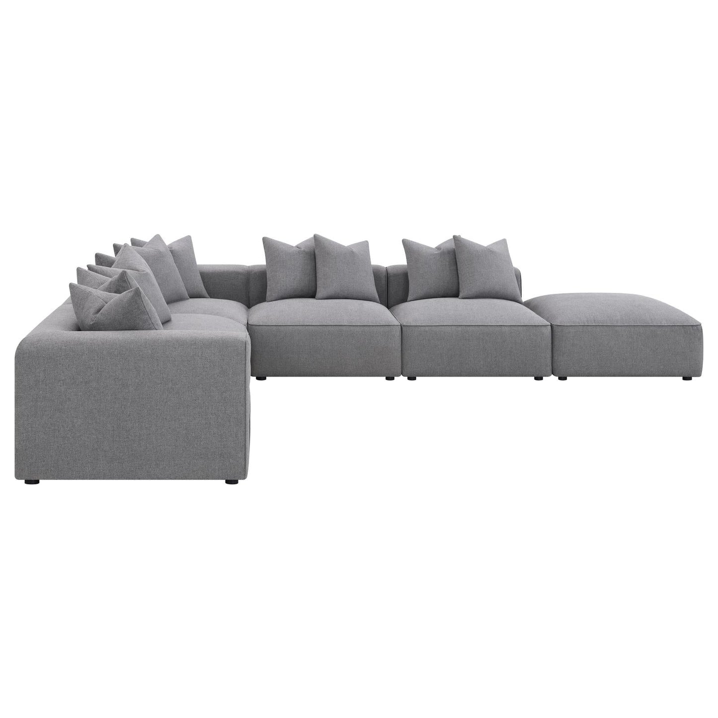 Jennifer 6-Piece Tight Seat Modular Sectional Gray - 551594-SET - Luna Furniture - Dallas Store