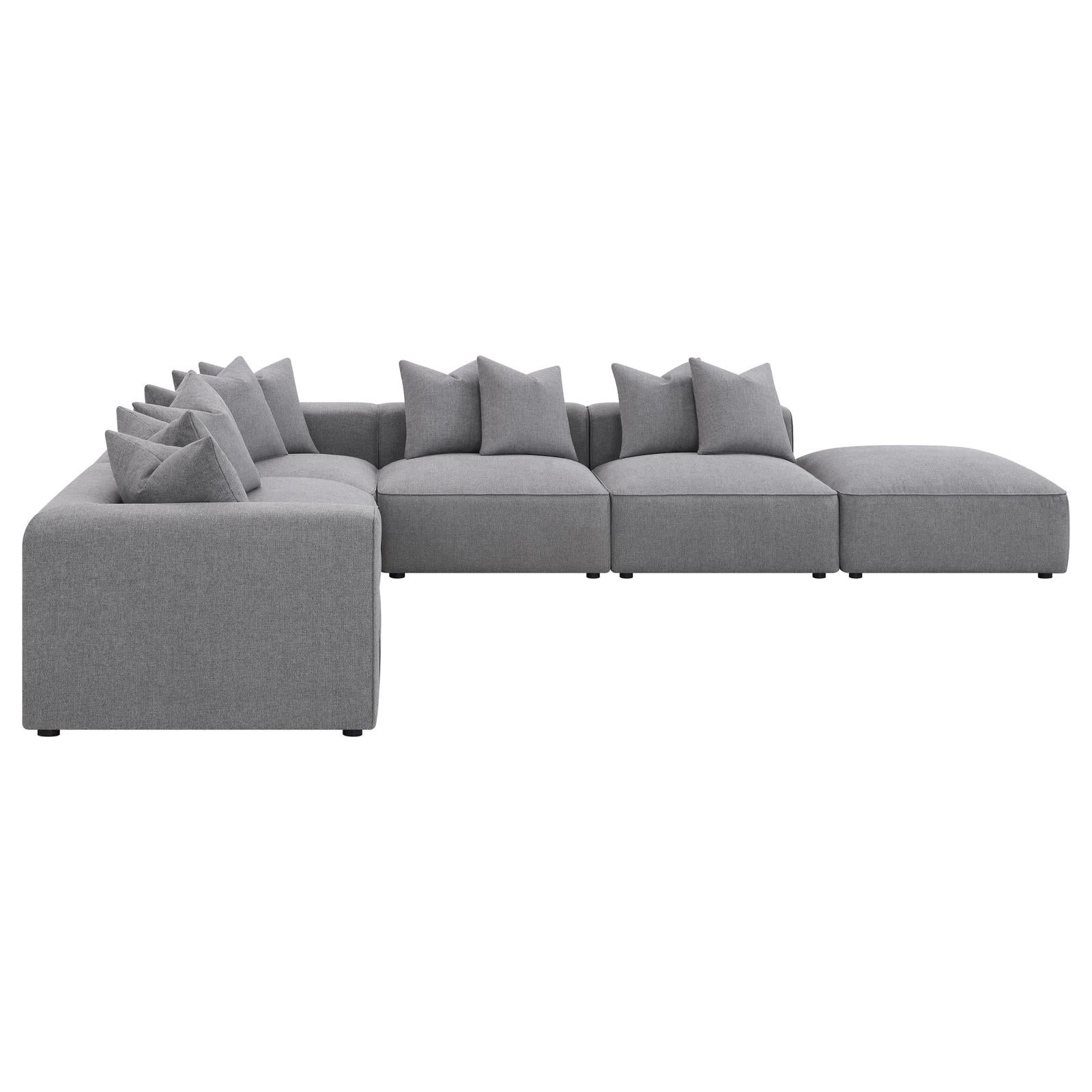 Jennifer 6-Piece Tight Seat Modular Sectional Gray - 551594-SET - Luna Furniture - Dallas Store