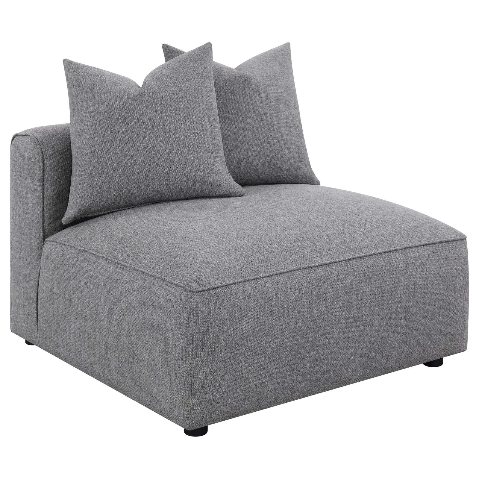 Jennifer 6-Piece Tight Seat Modular Sectional Gray - 551594-SET - Luna Furniture - Dallas Store