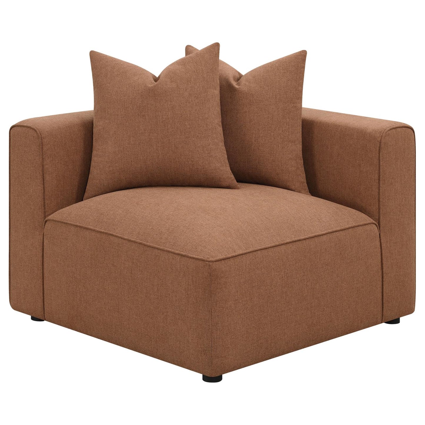Jennifer 6-Piece Upholstered Modular Sectional Terracotta - 551591-SET - Luna Furniture - Dallas Store