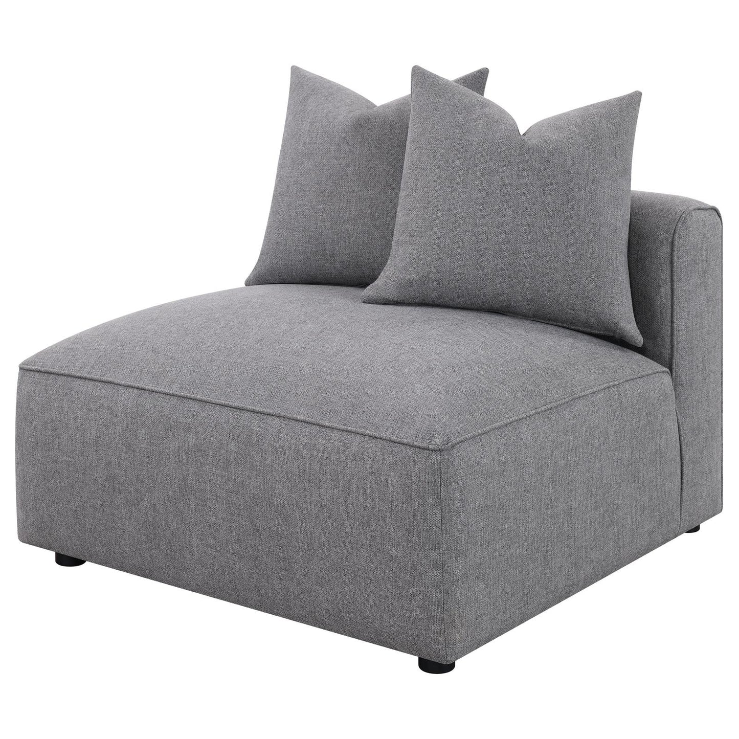 Jennifer Gray Tight Seat Armless Chair - 551594 - Luna Furniture - Dallas Store