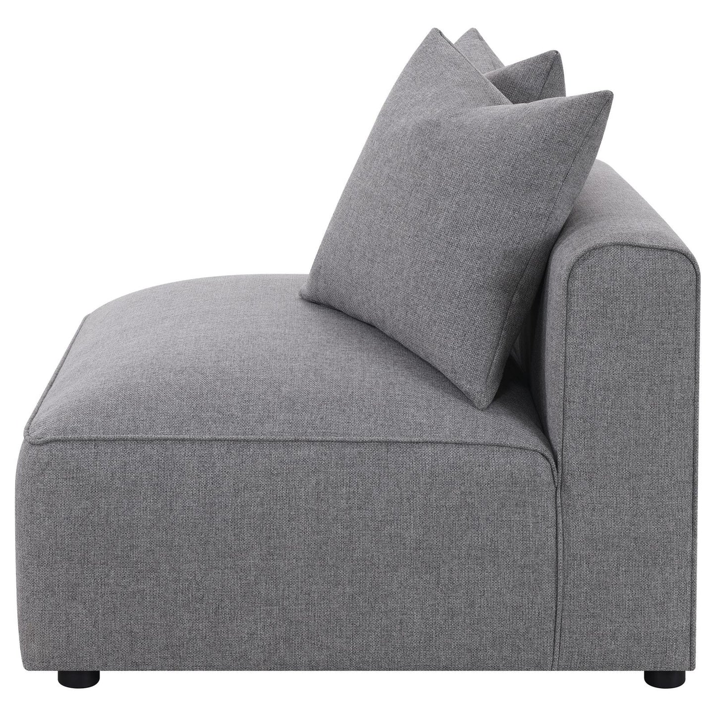 Jennifer Gray Tight Seat Armless Chair - 551594 - Luna Furniture - Dallas Store