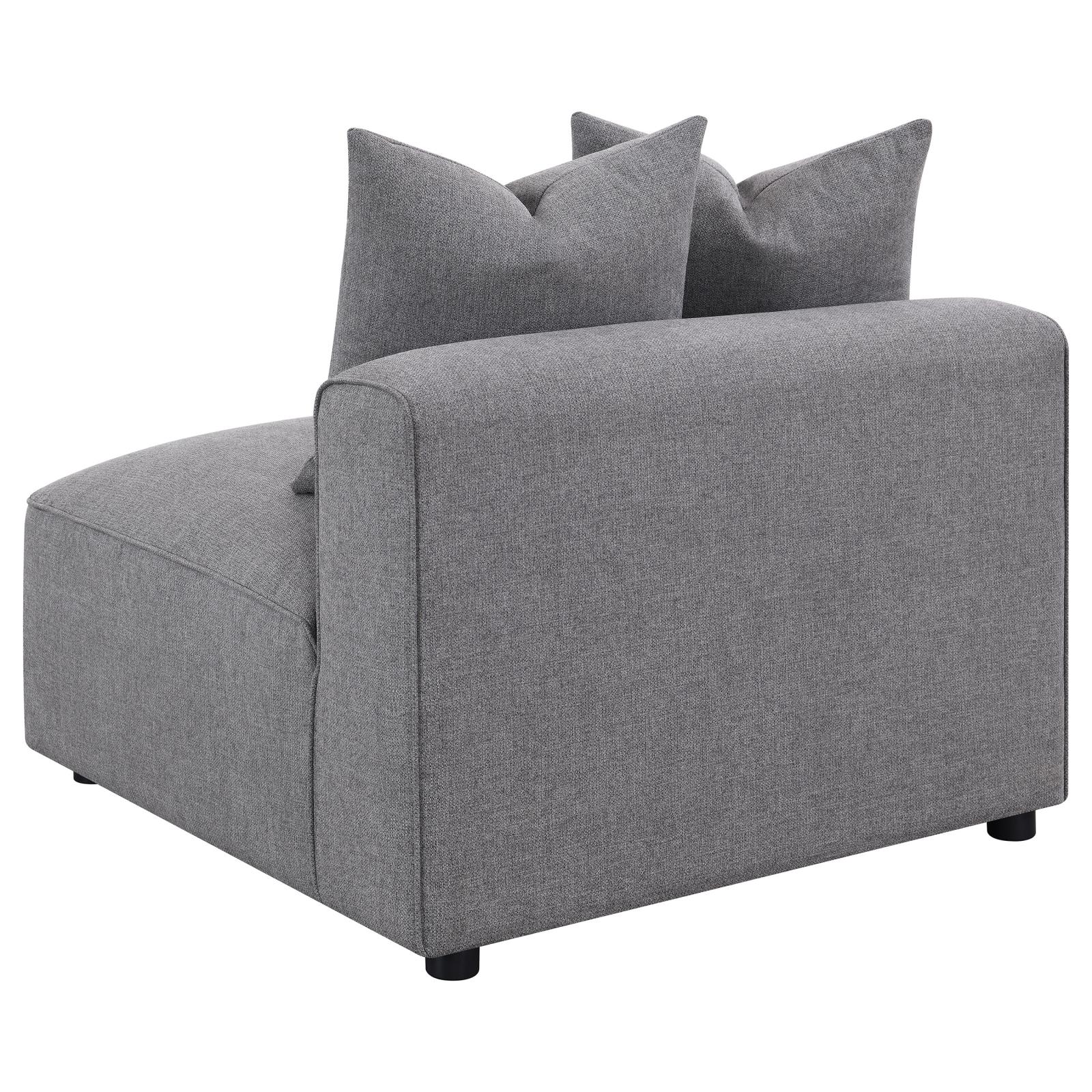 Jennifer Gray Tight Seat Armless Chair - 551594 - Luna Furniture - Dallas Store