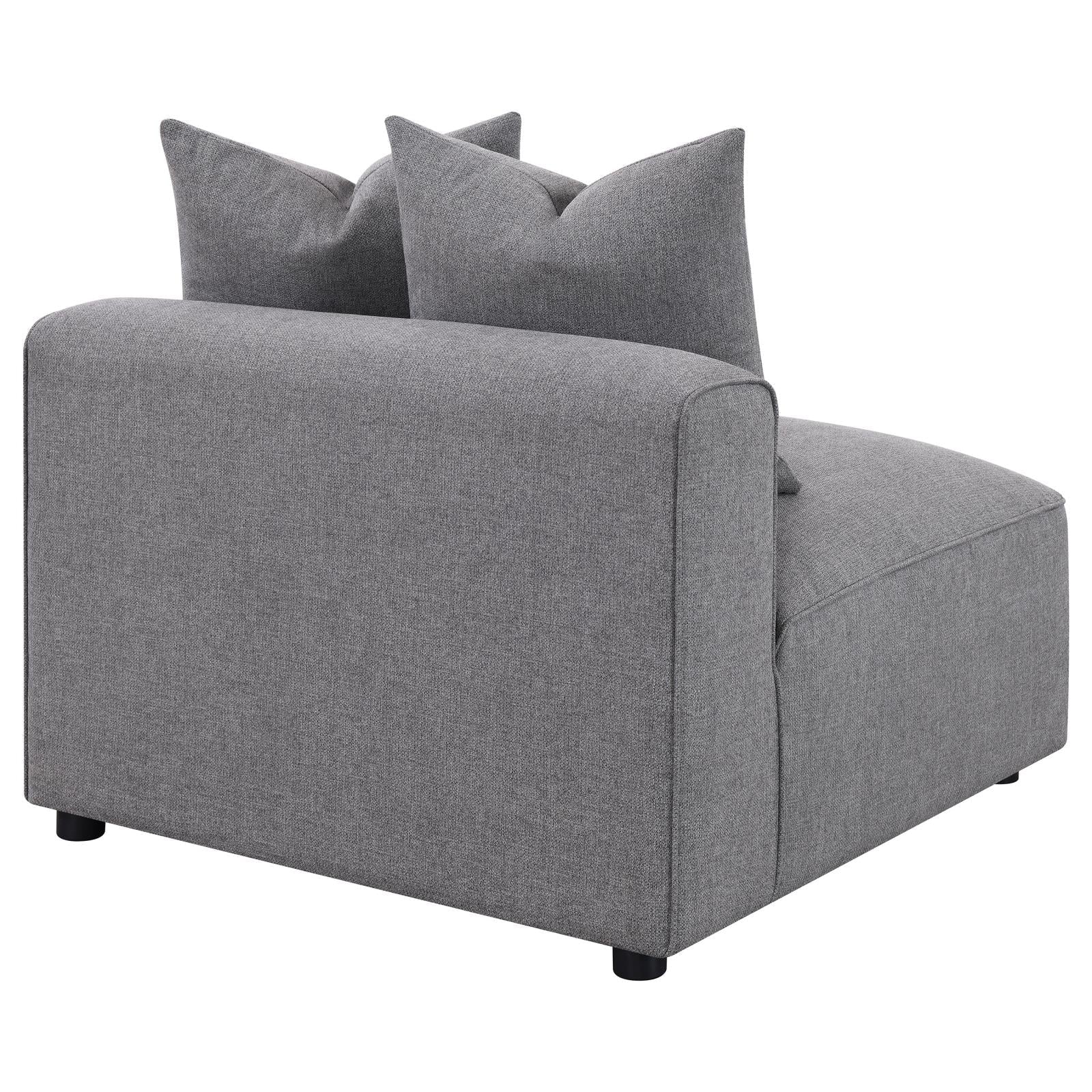 Jennifer Gray Tight Seat Armless Chair - 551594 - Luna Furniture - Dallas Store