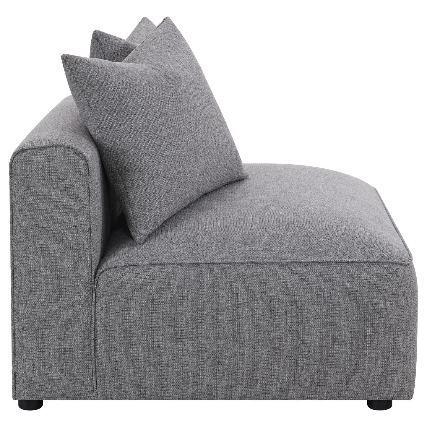 Jennifer Gray Tight Seat Armless Chair - 551594 - Luna Furniture - Dallas Store