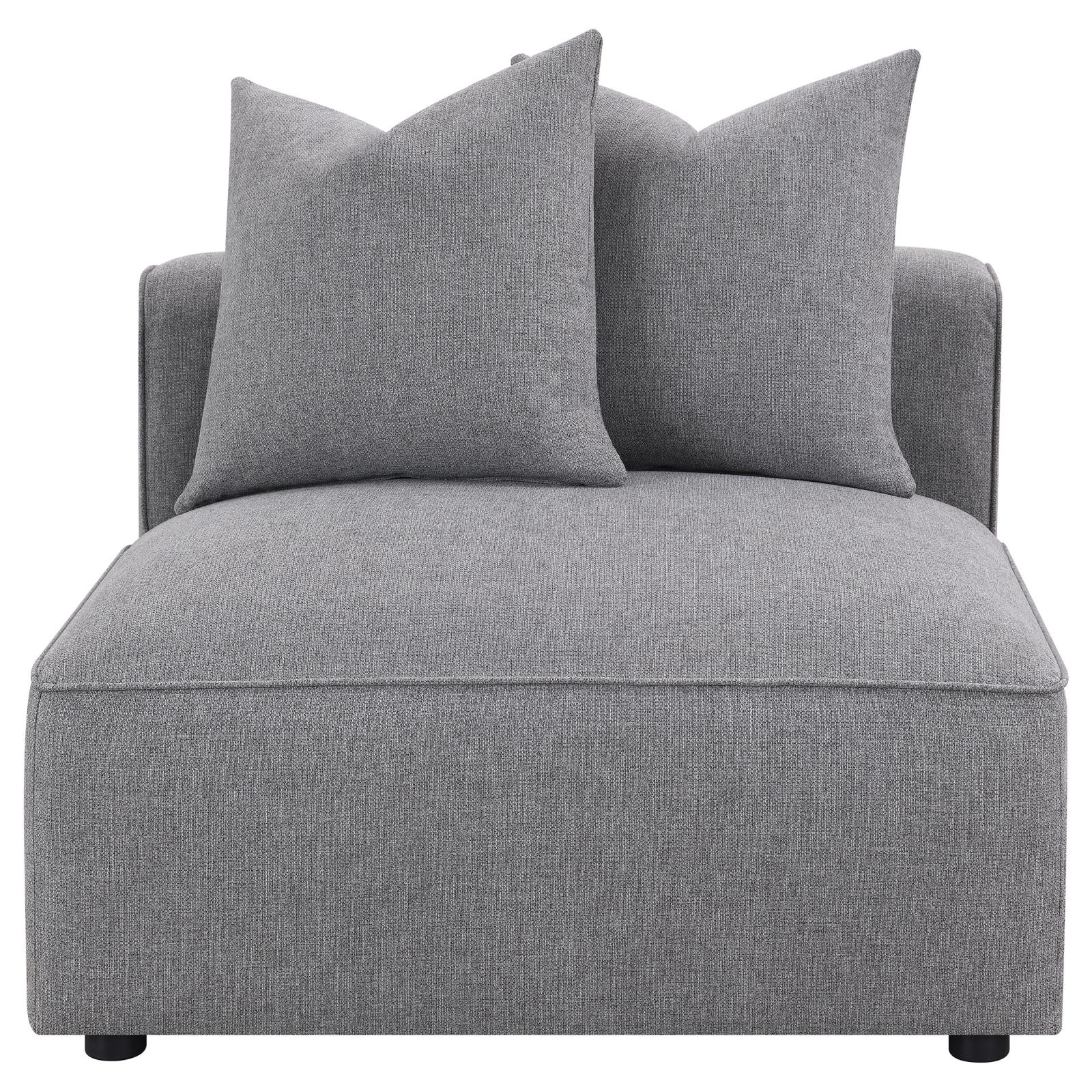 Jennifer Gray Tight Seat Armless Chair - 551594 - Luna Furniture - Dallas Store