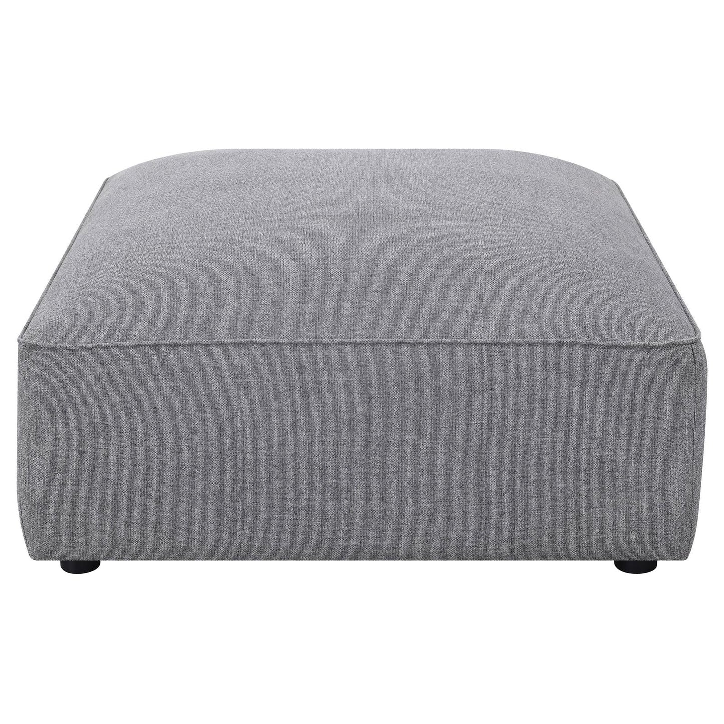 Jennifer Square Upholstered Ottoman Gray - 551596 - Luna Furniture - Dallas Store