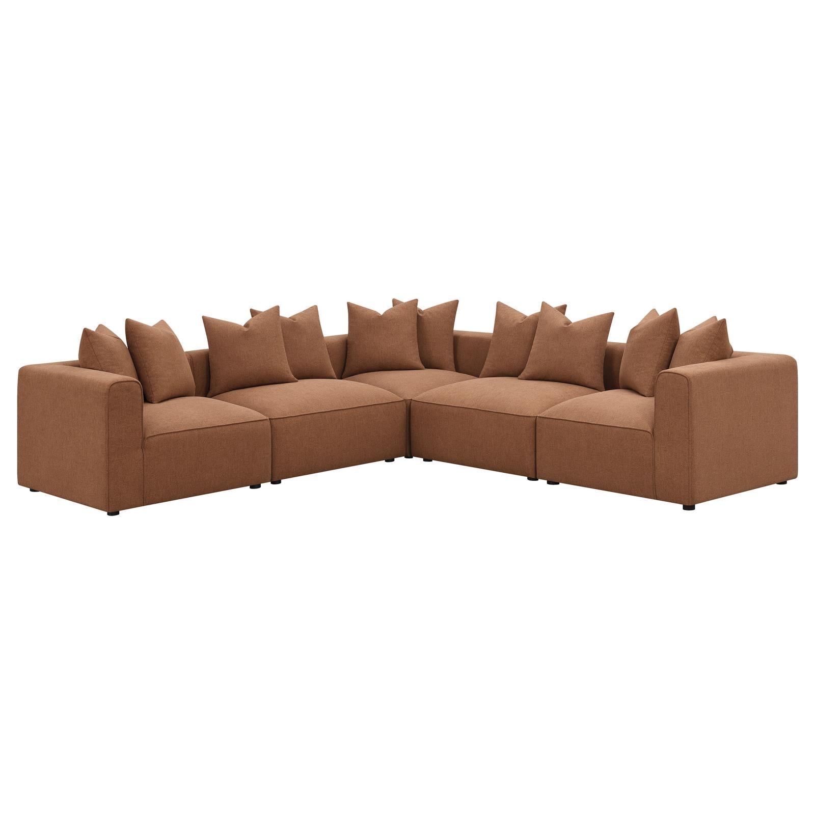 Jennifer Terracotta Upholstered Tight Back Armless Chair - 551591 - Luna Furniture - Dallas Store