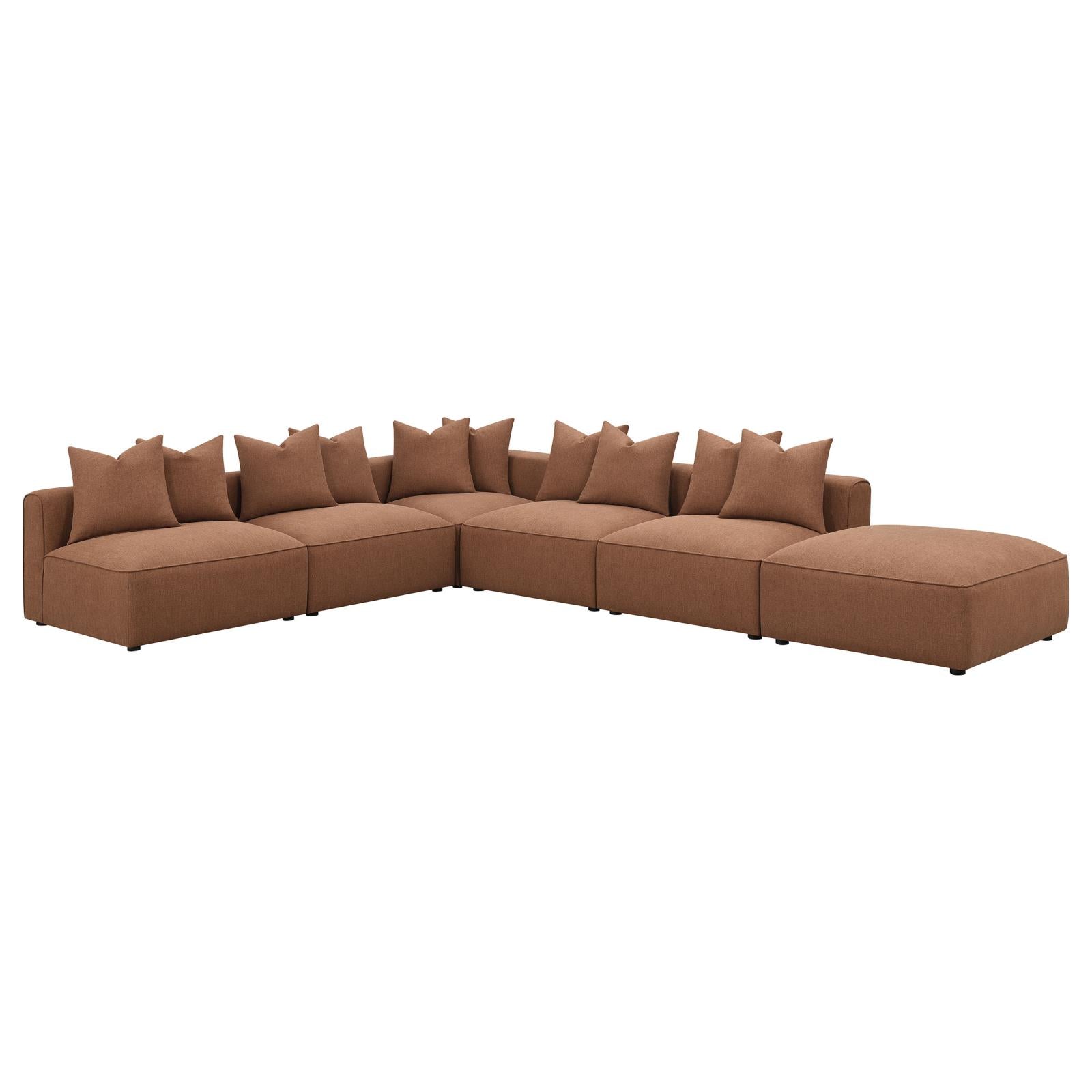 Jennifer Terracotta Upholstered Tight Back Armless Chair - 551591 - Luna Furniture - Dallas Store