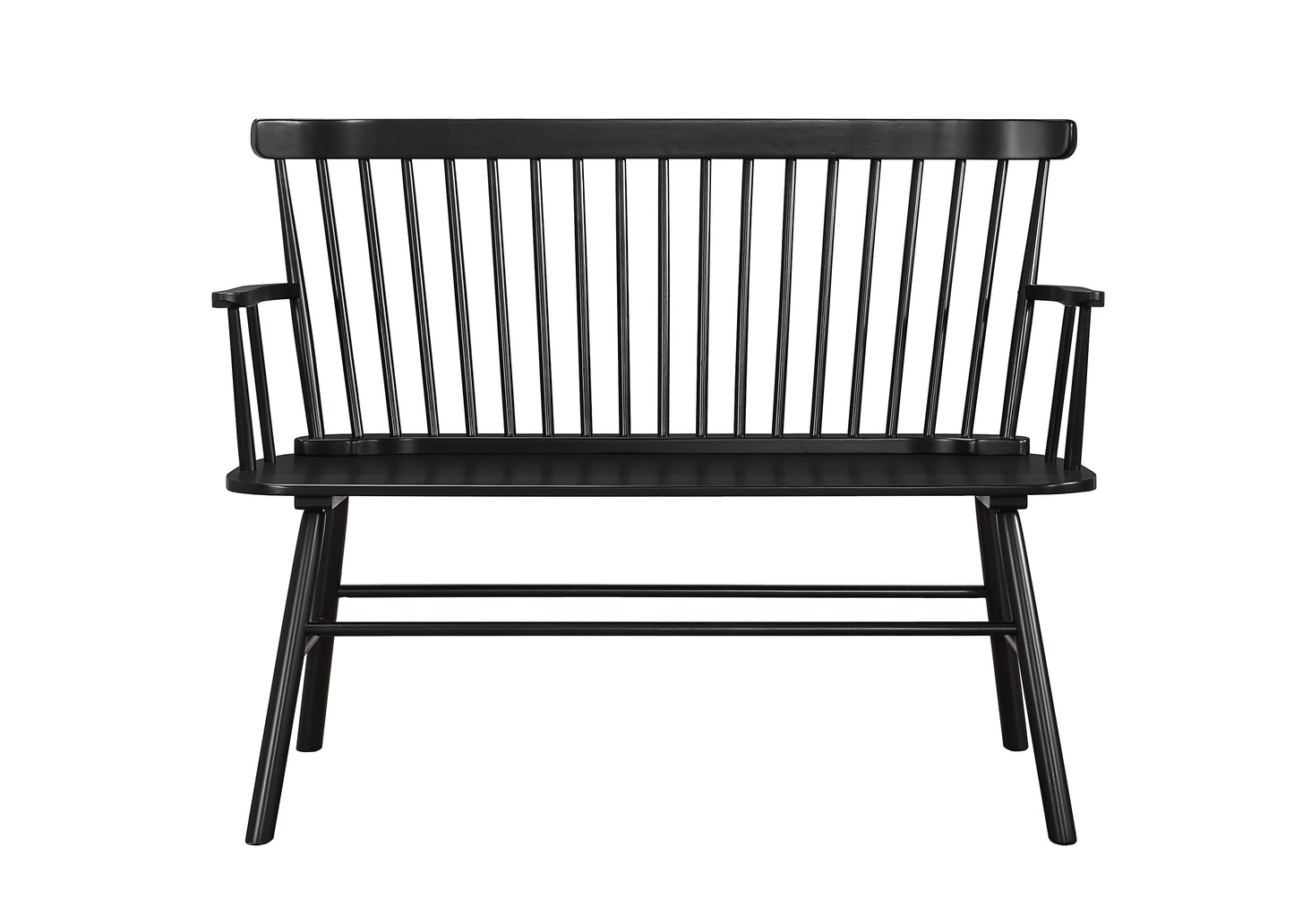 Jerimiah Spindleback Black Bench - 4185-BENCH-BK - Luna Furniture - Dallas Store