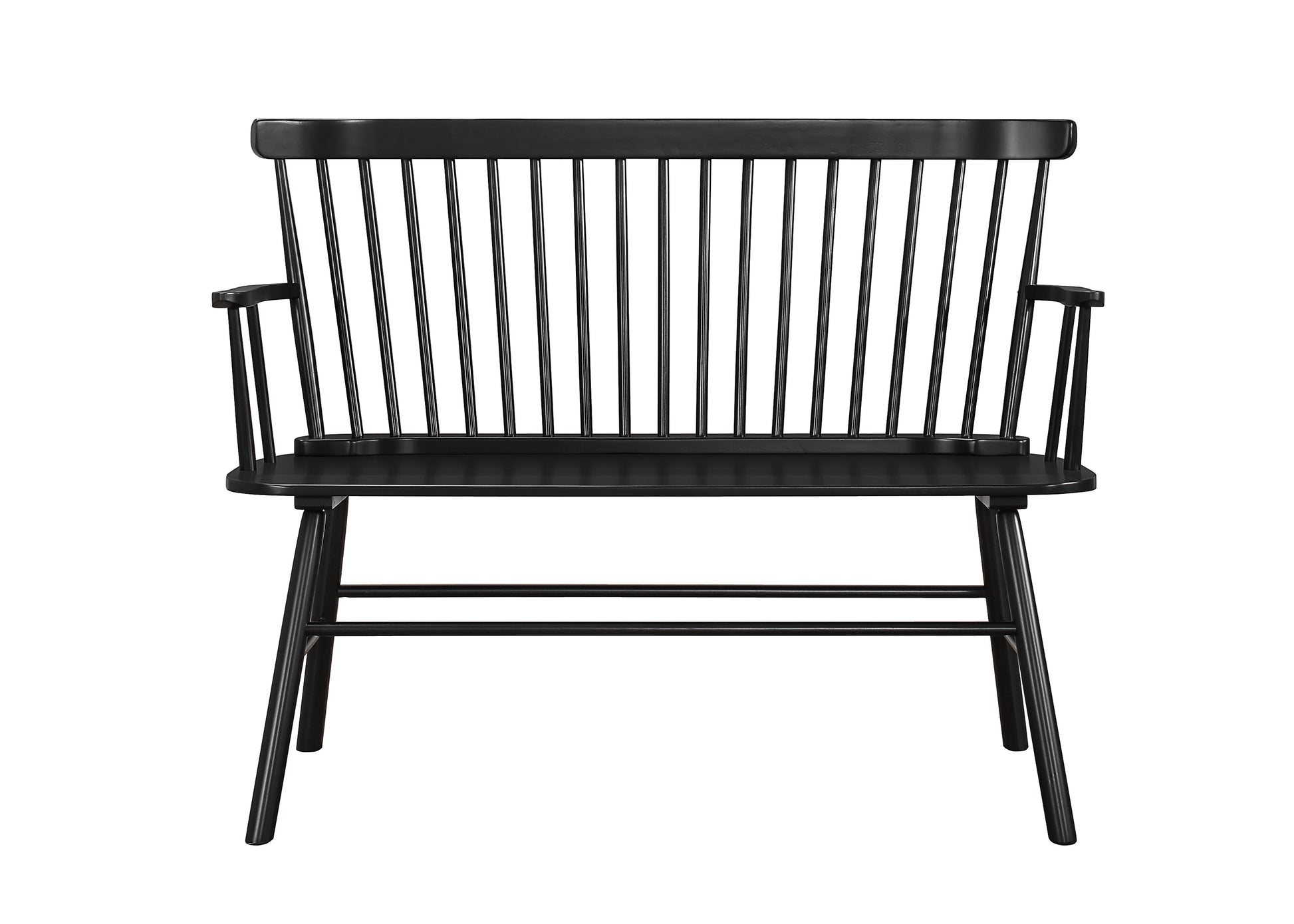 Jerimiah Spindleback Black Bench - 4185-BENCH-BK - Luna Furniture - Dallas Store