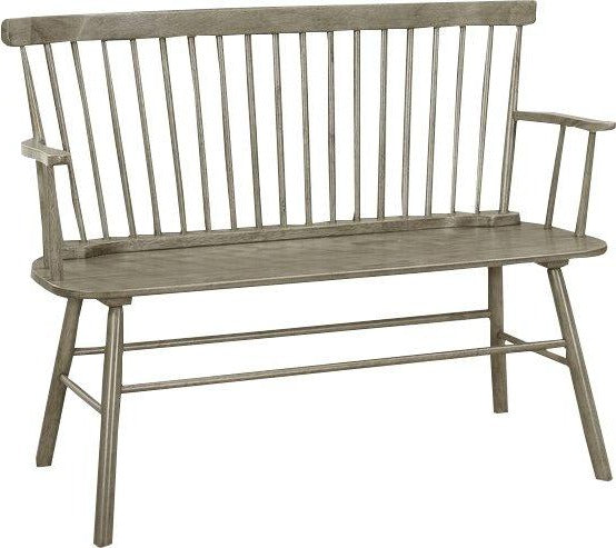 Jerimiah Spindleback Gray Bench - 4185-BENCH-GY - Luna Furniture - Dallas Store