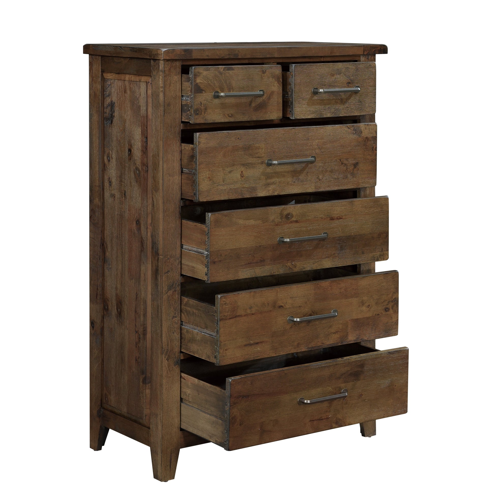 Jerrick Burnished Brown Chest - 1957-9 - Luna Furniture - Dallas Store