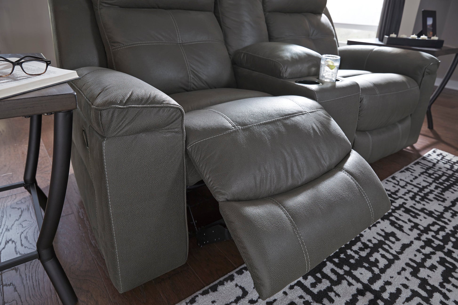 Jesolo Dark Gray Reclining Living Room Set - SET | 8670588 | 8670594 - Luna Furniture - Dallas Store