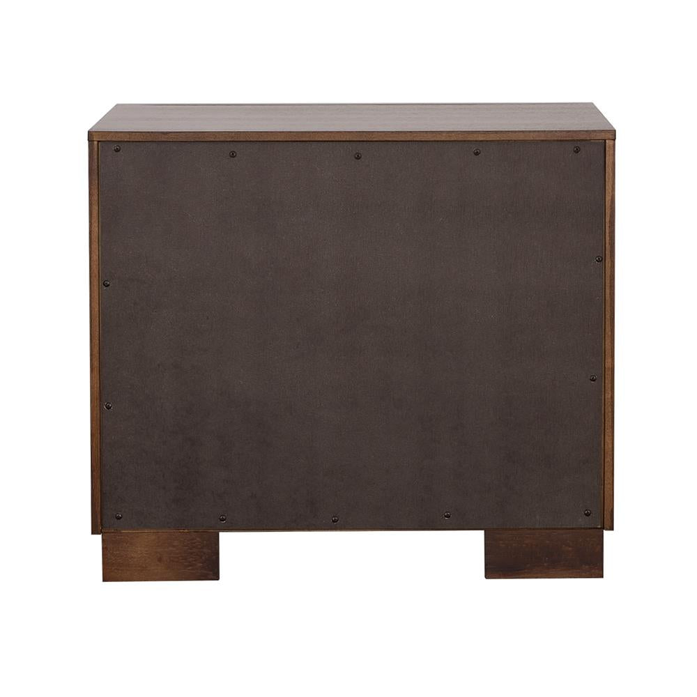 Jessica 2-Drawer Nightstand Cappuccino - 200712 - Luna Furniture - Dallas Store