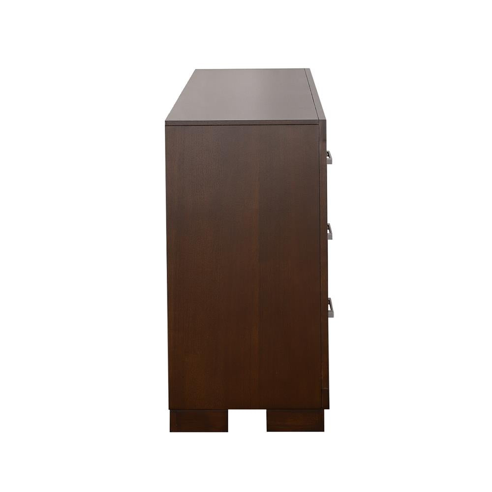 Jessica Cappuccino 6-Drawer Dresser - 200713 - Luna Furniture - Dallas Store