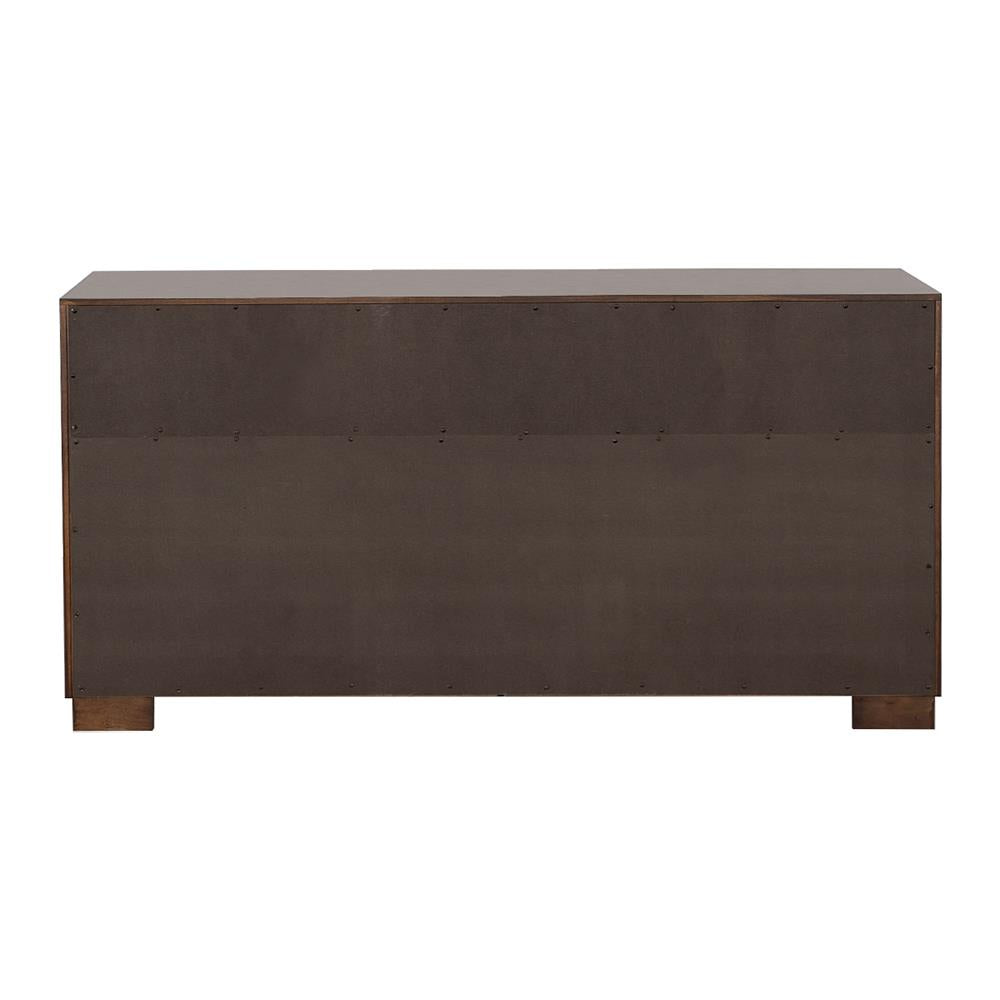 Jessica Cappuccino 6-Drawer Dresser - 200713 - Luna Furniture - Dallas Store