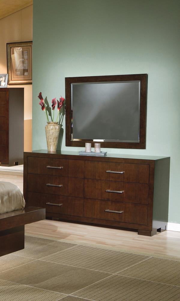 Jessica Cappuccino 6-Drawer Dresser - 200713 - Luna Furniture - Dallas Store