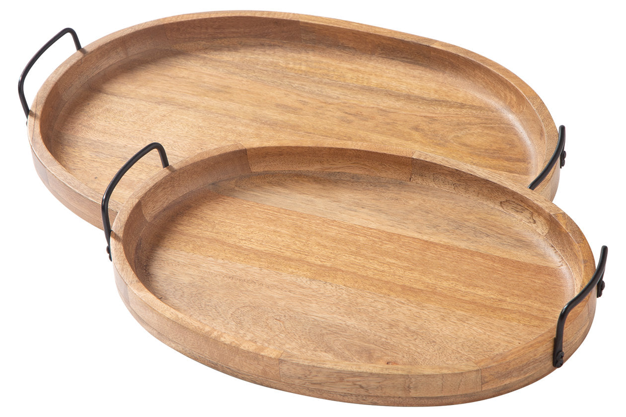 Jocelyne Brown/Black Tray, Set of 2 - A2000455 - Luna Furniture - Dallas Store