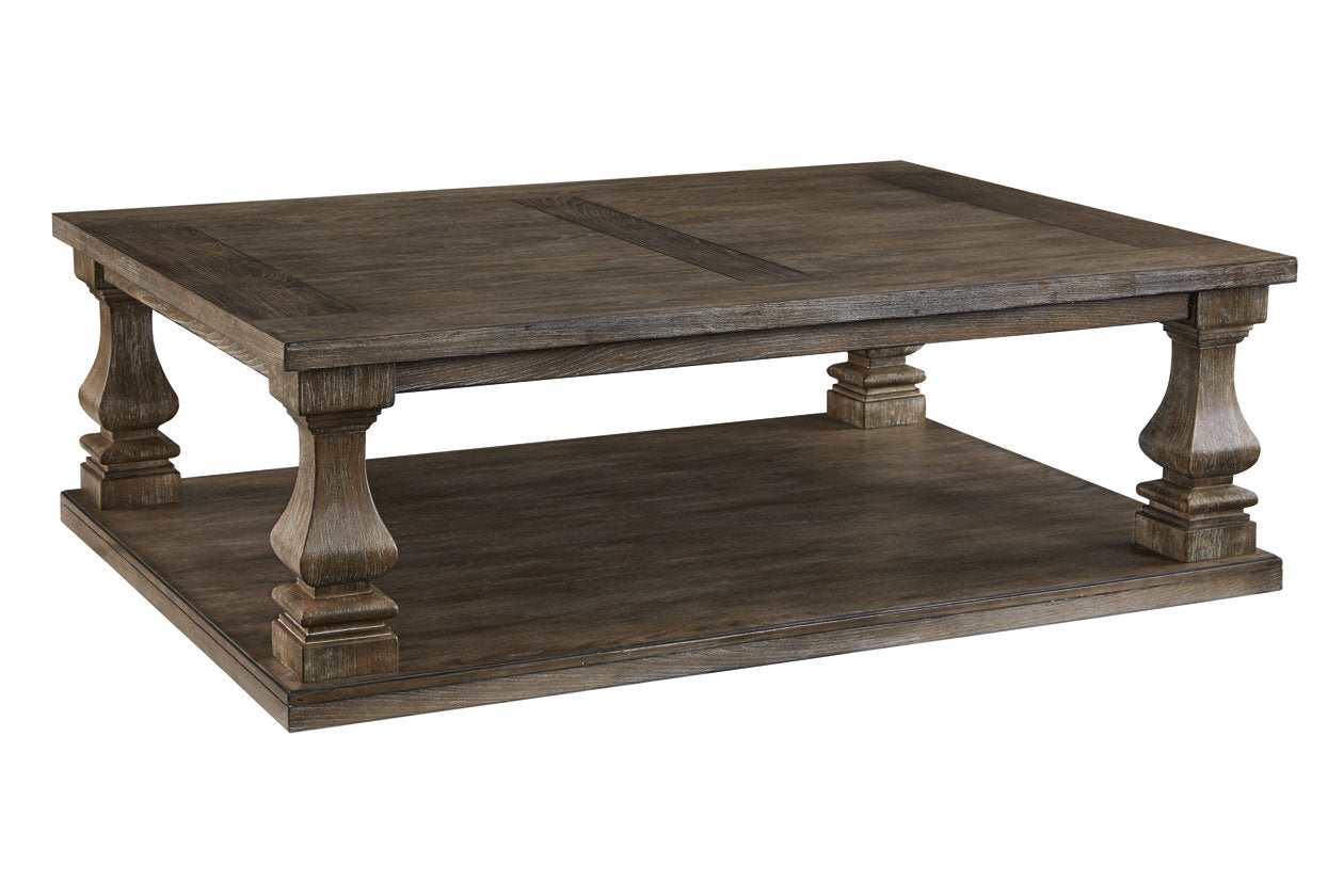 Johnelle Gray Coffee Table - T776-1 - Luna Furniture - Dallas Store